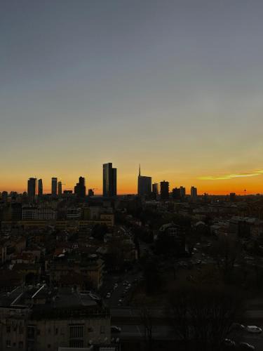 Gioia Apartment | Modern flat 16th floor - Terrace with skyline view