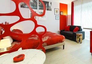 Appartamento Rosso a Milano, vicino allo IEO