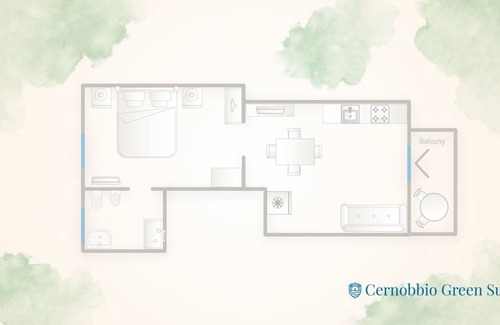 Cernobbio Apartment | 45 m² Apartment ∙ 1 bedroom ∙ 4 guests