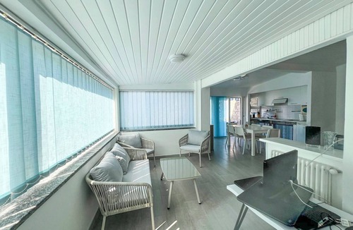 Germignaga House | 3-room terraced house with terrace in all-day sunny location right on the beach