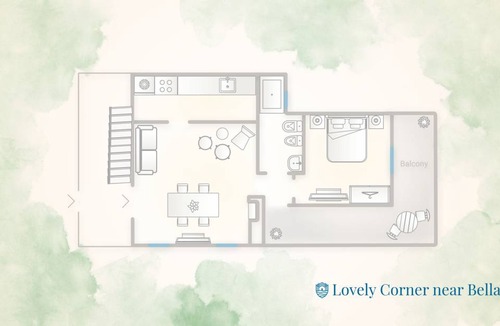 Azzano Apartment | 65 m² Apartment ∙ 1 bedroom ∙ 3 guests