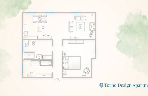 Torno Apartment | 70 m² Apartment ∙ 2 bedrooms ∙ 4 guests