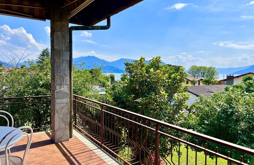 Maccagno Apartment | Apartment 'Il Bacio Del Sole' with Lake View, Private Terrace and Shared Garden