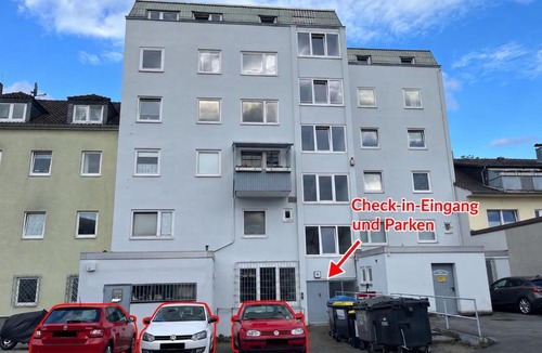 Stadtmitte Apartment | Business Studio Wolfsburg Fußgängerzone mit Parkplatz & Küche
