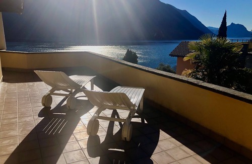 Cressogno Apartment | Exclusive penthouse with stunning lake view, large terrace, garden & pool.