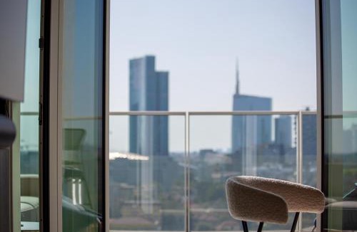 Gioia Apartment | Modern flat 16th floor - Terrace with skyline view