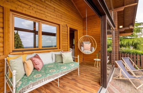 Gonnersdorf Ski Chalet | Panoramic Chalet w/Hot Tub, BBQ, view, terrace