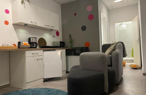 Zentrum-Ost Apartment | Studio 1 mit Gemeinschaftsräumen, Tiefgarage
