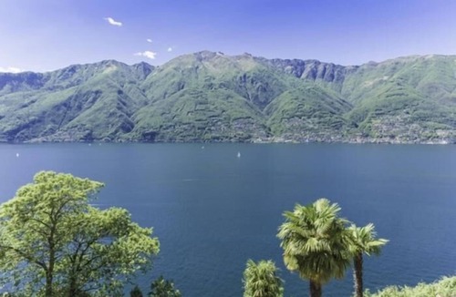 Pino Lago Maggiore Apartment | Tastefully furnished 2-room apartment with a large balcony and dream lake view