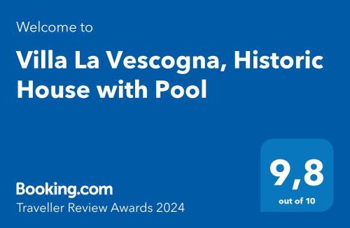 Calco Superiore Villa | Villa La Vescogna, Historic House with Pool