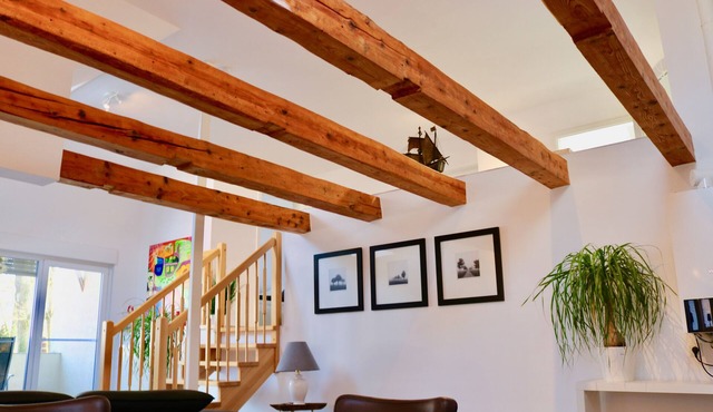 Comfortable mod. Apartment -Lighthouse-(95m2) in the middle of Steinhude, WLAN, wallbox, parking lot
