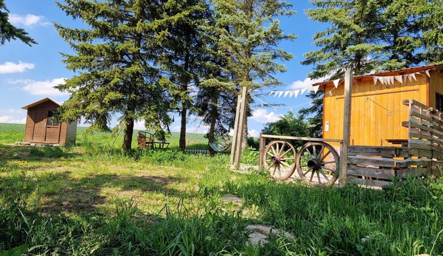 Construction trailer in the lovely Tauber Valley