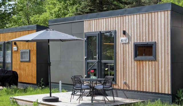 Experience a real Tiny House vacation close to nature at Camping Park Wemding!