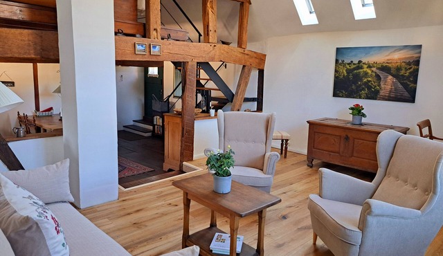 Fantastic Eifel apartment for 3 people with sauna, countryhouse garden & terrace