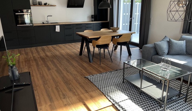 Modern vacation apartment (75sqm) in idyllic surroundings with large terrace