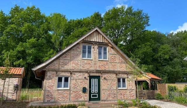 New charming half-timbered house by the lake in the idyllic Münsterland region