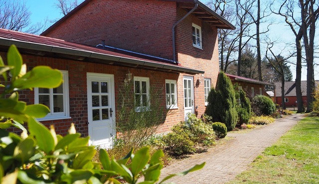 Separate bright cornflower vacation apartment on a former farm