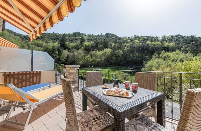 Charming Apartment “Residence Tatiana A2” with Pool, Terrace, Mountain View & Wi-Fi