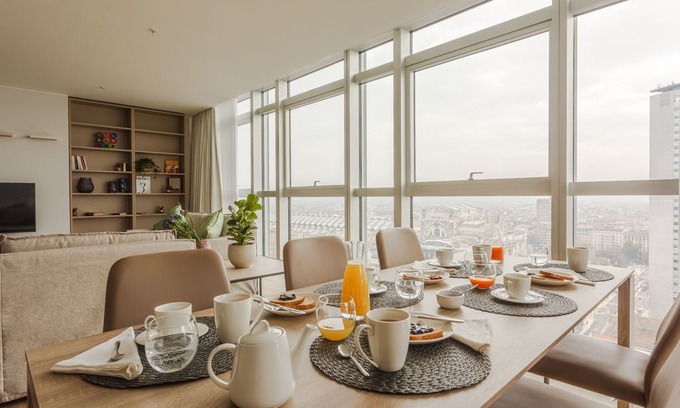 Centro Direzionale Apartment | Galfa 162 - Flat for 6, perfect city view, Galfa Tower 16th floor