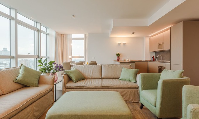 Centro Direzionale Apartment | Galfa 253 - Luxury 3 bedroom, wonderful view from 25th floor