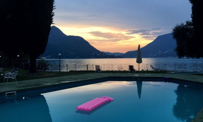 Pognana Lario Apartment | Holiday Home "Residence La Cava Bilocale B" with Lake View, Shared Pool & Wi-Fi
