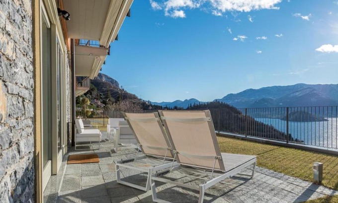 Perledo Apartment | Il Patio Varenna Pool apartment sleeps 6