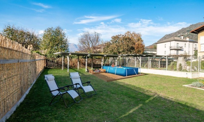 Dervio Villa | Villa Sunshine - Luxury property with large garden and Pool, near the lake, parking e-charge, ideal for people with mobility issues